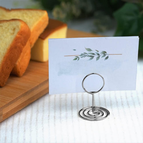 20pcs Mini Place Card Holders, Cute Table Number Holders, Elegant Wire Photo Holder for Wedding, Anniversary Party