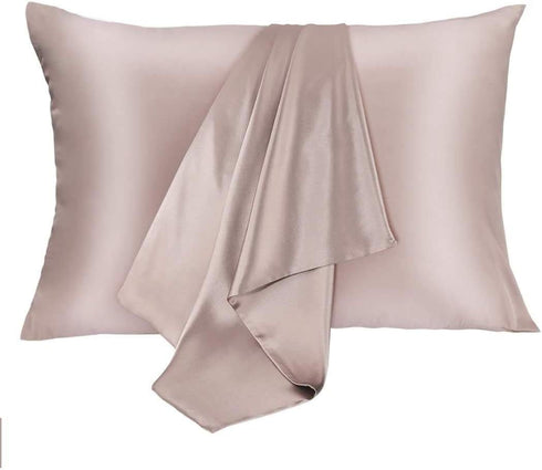 Silk Pillowcase for Hair and Skin 2 Pack - 100% Mulberry Silk Hypoallergenic Soft Breathable with Hidden Zipper