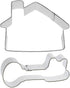 House & Antique Key Realtor Cookie Cutter Set, 2 Piece Tin Plated Steel, Made in the USA