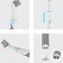Electric Cleaning Brush with 4 in 1 Brush Heads, Cordless Motorized for Bathroom, Toilet, Kitchen Cleaning (Grey)