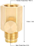 Brass Soda Cylinder Adapter Valve, Female Thread TR21-4 to Male Thread G1/2 Conversion Kit for Homebrewing