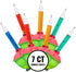 7 Count Bubble Lights, Red/Green Base, Multicolor by Brite Star