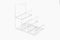 Acrylic Jewelry Display Riser Shelf Holder - 3-Tier Acrylic Wallet Display Stand Showcase Fixtures