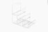 Acrylic Jewelry Display Riser Shelf Holder - 3-Tier Acrylic Wallet Display Stand Showcase Fixtures