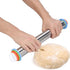 Stainless Steel Rolling Pin Non-stick Scale Adjustable Cake Dough Roller With Thickness Ring Baking Pastry Bakeware Tool by TOPINCN