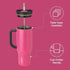 Owala Stainless Steel Triple Layer Insulated Travel Tumbler, 40 oz, Pink (Watermelon Breeze)
