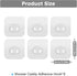 6 Pack Lsnisni Shower Caddy Adhesive Replacement, Strong Adhesive Hooks for Shower Shelf, Waterproof Adhesive Hooks, No