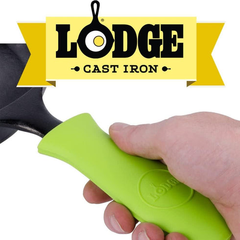 Lodge Silicone Hot Handle Holder, Dishwasher Safe, Green, Up to 500°