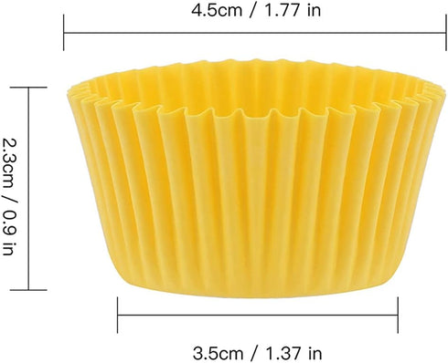 Gifbera 400-Count Colored Mini Paper Cupcake Liners, Vibrant Muffin Baking Cups