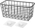 LeleCAT 3 Set Black Adhesive Over the Cabinet Door Wire Baskets for Kitchen, Pantry, Bathroom Shelf Storage