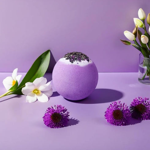 Mothers Day Spa Gift Basket & Tumbler Set, Perfect Gift for Her - Women, Wife, Girlfriend, Friends, Mom (Purple)