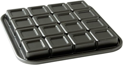Nordic Ware Pro-Cast Brownie Bites Pan, Graphite, 2"