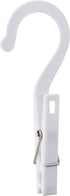 Fox Run Set of 10 Laundry Hooks, White Clothing Pin Hooks