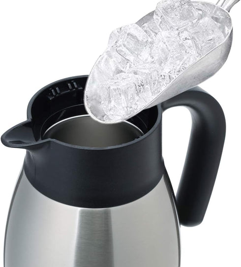 GiNT 51Oz Stainless Steel Thermal Coffee Carafe with Lid, Double Walled Vacuum Thermos, 12 Hour Heat Retention, Silver