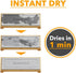 SpaceAid DryingNeat Instant Dry Sink Caddy Organizer, Kitchen Sponge Soap Holder Dispenser, Bamboo Gray
