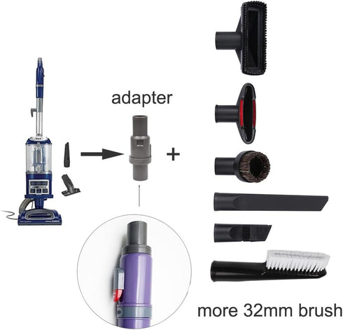 32mm Vacuum Hose Adapter for Shark Navigator Lift-Away Models NV500, NV350, NV351, NV352, NV356