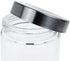 Lawei 6 Pack 27 Oz Clear Glass Jars with Stainless Steel Lids, Food Storage Canister Set
