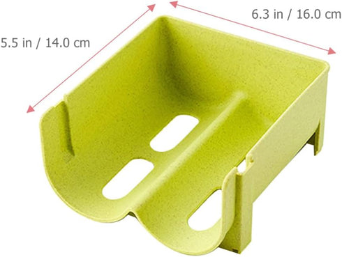 Hemoton Refrigerator Bottle Rack 3pcs Refrigerator Bottle Storage Rack Wine and Water Bottle Organizer Stackable Plastic Wine Rack Beer Can Storage Box Holder for Pantry Countertop Green by Hemoton