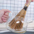 Melostu 2 Pack Cleaning Whisk Traditional Natural Bamboo Wok Brushes Dishwashing Kitchen Tools Traditional Natural