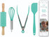 Tovla Jr. Kids Cooking Utensils Set - 4-Piece Safe Baking Tools for Toddlers - Gender Neutral Silicone Cookware