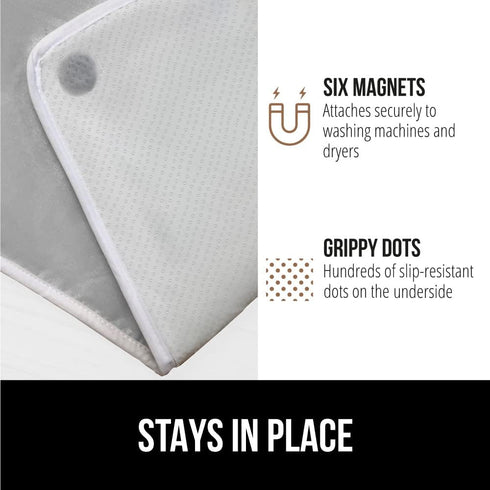 Gorilla Grip Portable Ironing Mat, Magnetic Ironing Blanket for Countertop, Silicone Coating, Travel Size 28x24