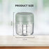 Mini Electric Food Processor and Garlic Chopper - 250ML, USB Charging, 3 Blades for Chopping Vegetables, Garlic, Meat