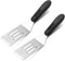 2 Pack Small Metal Spatula, Mini Stainless Steel Spatula for Flipping and Baking with Non-Slip Handle