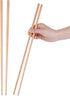 16.5 Inches Extra Long Cooking Chopsticks, 2 Pairs Anti-Slip Reusable Wooden Kitchen Sticks for Noodles & Hotpot