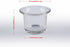Clear Chunky Glass Lip Votive Candle Holders - Tealight Votive Cups for Wedding Proposal, Spa, Aromatherapy, Meditation