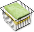 Slideep Wire Metal Basket Bin Storage Baskets for Kitchen Pantry Bathroom, Black 3 Packs