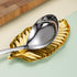 Spoon Rest Spoon Holder for Stove Top, Utensil Holder for Kitchen Counter, 304 Stainless Steel Gold Leaf, Dishwasher