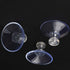 BlingKingdom 6pcs Suction Cup Glass Pads - Clear PVC Plastic Sucker Pads with Extra Strong Adhesive