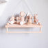 Macrame Wall Hanging Shelf, Hanging Shelves with Wooden Beads, Floating Shelf for