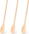 HANSGO 3PCS 12 Inch Long Wooden Spoons, Mixing Oval Spoons, Tasting Spoons, Large Cooking Spoons