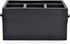 Mango Wood 4 Compartment Flatware Caddy, Cutlery Utensil Holder with Napkin Holder for Kitchen, Dining, Picnics (10" x