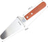 4 Pcs Stainless Steel Pizza Servers with Wooden Handle, Triangular Spade Pastry Spatula for Cake, Tart, Pie, and Pizza
