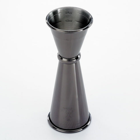 Barfly Japanese Style Jigger | 1 oz x 2 oz, Gun Metal Black