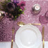 JYFLZQ Rose Pink Sequin Table Runner 12" x 72", Sparkly Pink Metallic Glitter Sequin Runner for Birthday Party