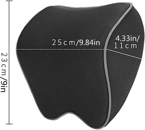 Tension,100% Car Seat Neck Pillow, Headrest Cushion Relieve Neck Pain for & Muscle Memory Foam Neck Support Head Pillow