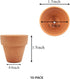 Yishang Mini Terracotta Pots with Drainage Holes - 1.5 Inches Tiny Clay Nursery Pots for Indoor/Outdoor Mini Plants (10