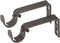 Ivilon Fixed Brackets for Curtain Rods - Set of 2 for 7/8 or 1 Inch Rods, Oil Rubbed Bronze