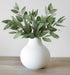 Carrot's Den White Round Vase - Minimalist Nordic, Japandi, Mid Century Modern
