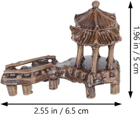 YARDWE 5pcs Miniature Pagoda Statue Fairy Garden Figurines Zen Garden Pagoda Chinese Zen Asian Decor Bonsai Decoration Miniature Garden Accessories (Assorted Color)