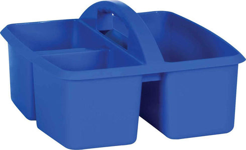 TEACH CREATE RESOURCE Blue Plastic Storage Caddy, 9" L x 9-1/4" W x 5-1/4" H