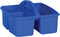 TEACH CREATE RESOURCE Blue Plastic Storage Caddy, 9" L x 9-1/4" W x 5-1/4" H