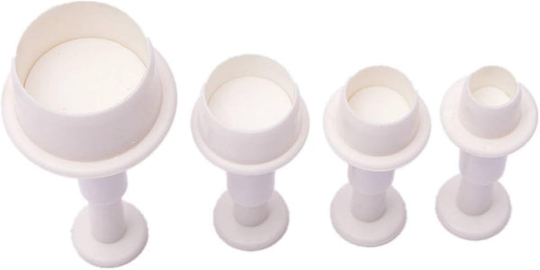 Set of 4pcs Round Circle Cake Biscuit Cookies Mold Cutter Plunger Fondant Decorating