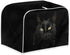 3D Black Cat Toaster Cover Slice Wide Slot, Cute Kitten Kitchen Appliance Cover, Aesthetic Animals Art Universal Size Microwave Toaster Oven Cover - S