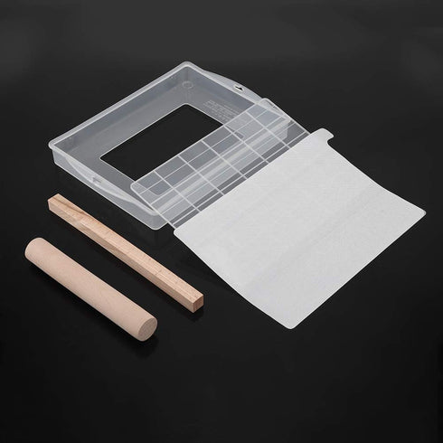 DIY Handmade Nougat Tools Tray Set - Silicone Nonstick Making Mat, Wooden Rolling Pin Baking Tools