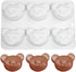 6 Cavity Bear Silicone Chocolate Mold for DIY Cake, Ice Cubes, Pastry, Biscuit, Manual Baking Accessories