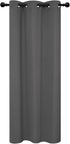Deconovo 100% Blackout Curtains, Noise Reducing Thermal Insulated Drapes, Dark Grey, 42x63 Inch, 1 Panel